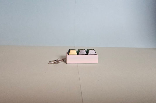 Triple Keycap Fidget Keyring