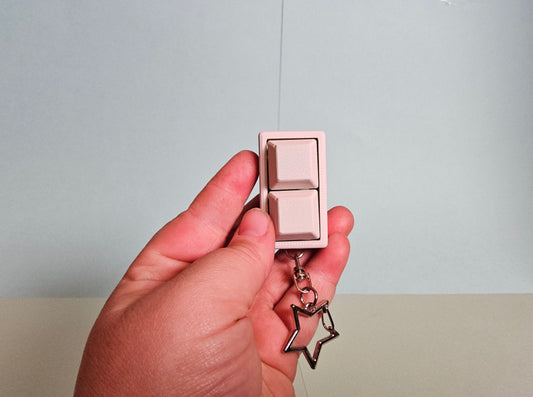 Dual Keycap Fidget Keyring