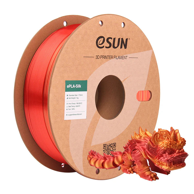 eSun Silk PLA Rainbow Filament 1.75mm 1kg Roll