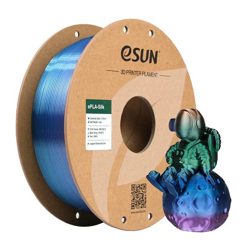 eSun Silk PLA Rainbow Filament 1.75mm 1kg Roll