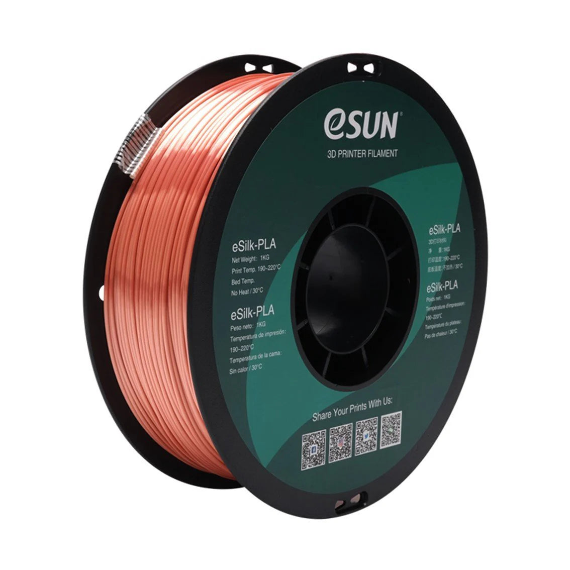 eSun Silk PLA Filament 1.75mm 1kg