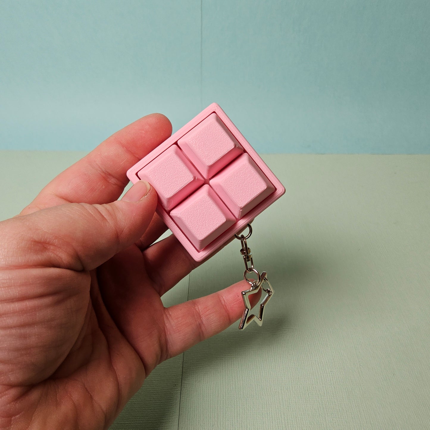 Quad Keycap Fidget Keyring