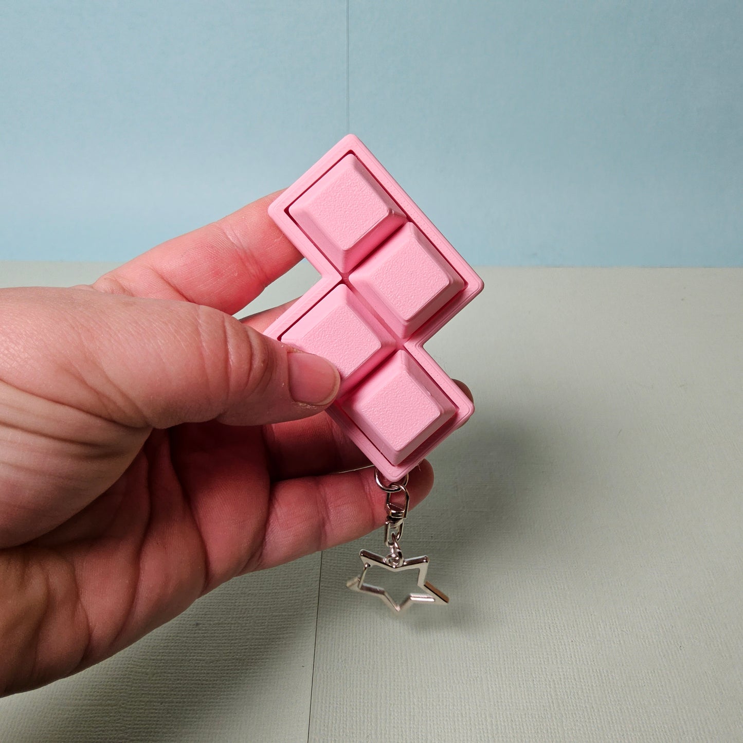 Quad Keycap Fidget Keyring