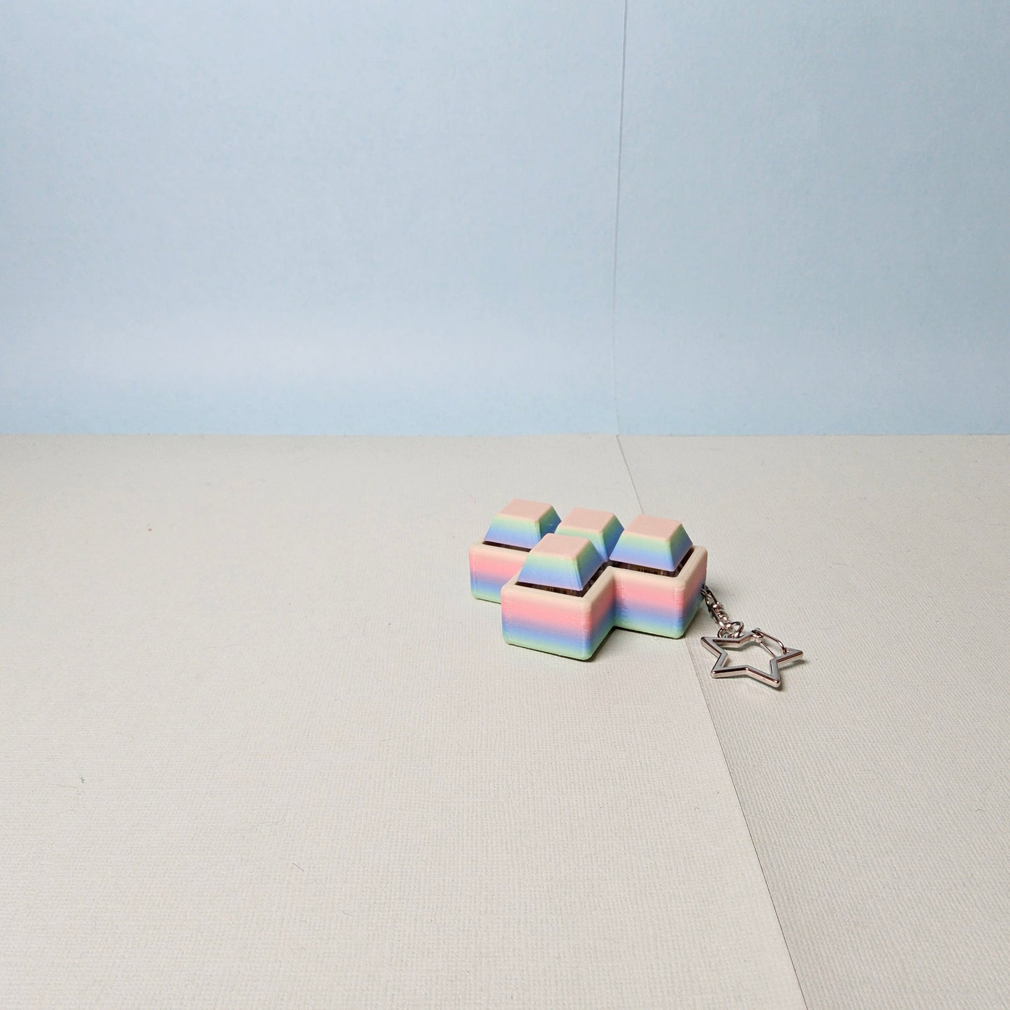 Quad Keycap Fidget Keyring