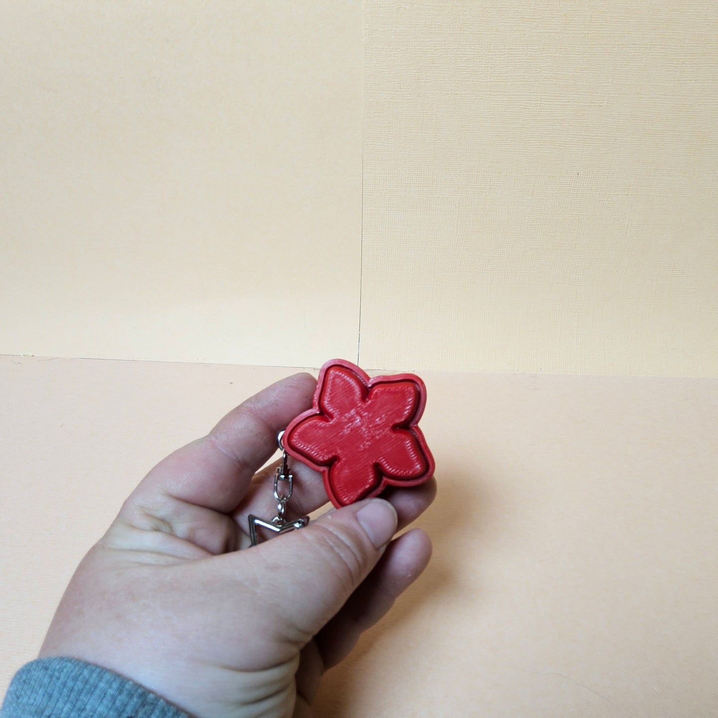 Hibiscus Keycap Keyring