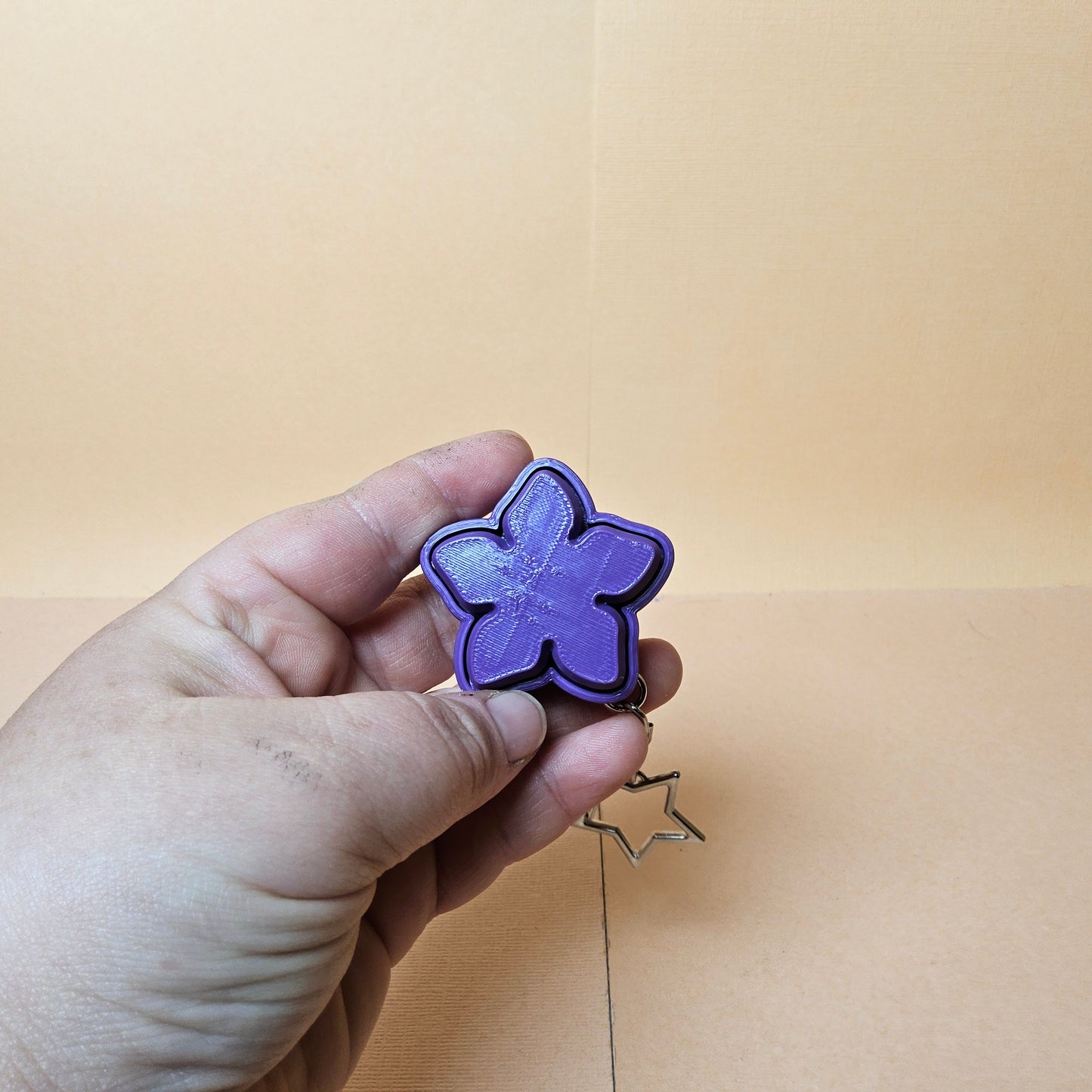 Hibiscus Keycap Keyring