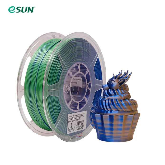 eSun Triple Colour Silk PLA Filament 1.75mm 1kg Roll