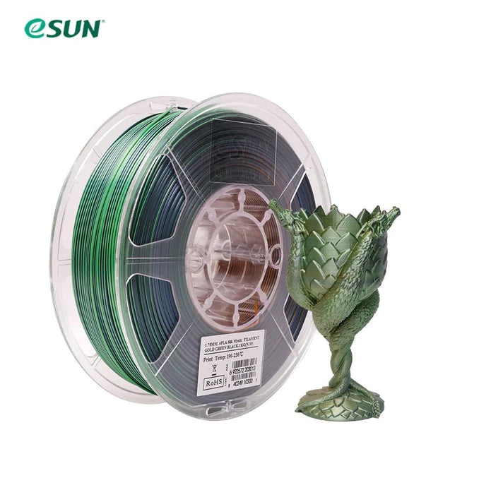 eSun Triple Colour Silk PLA Filament 1.75mm 1kg Roll